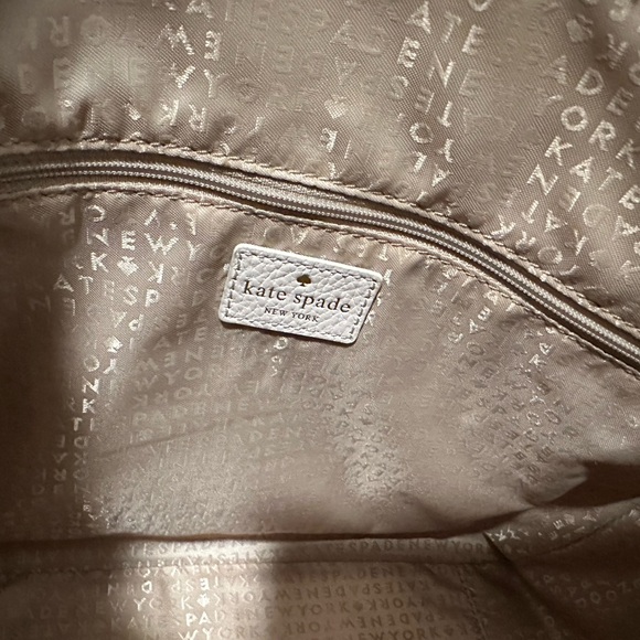 Kate Spade Beige Leather Tote Bag - Picture 8 of 16
